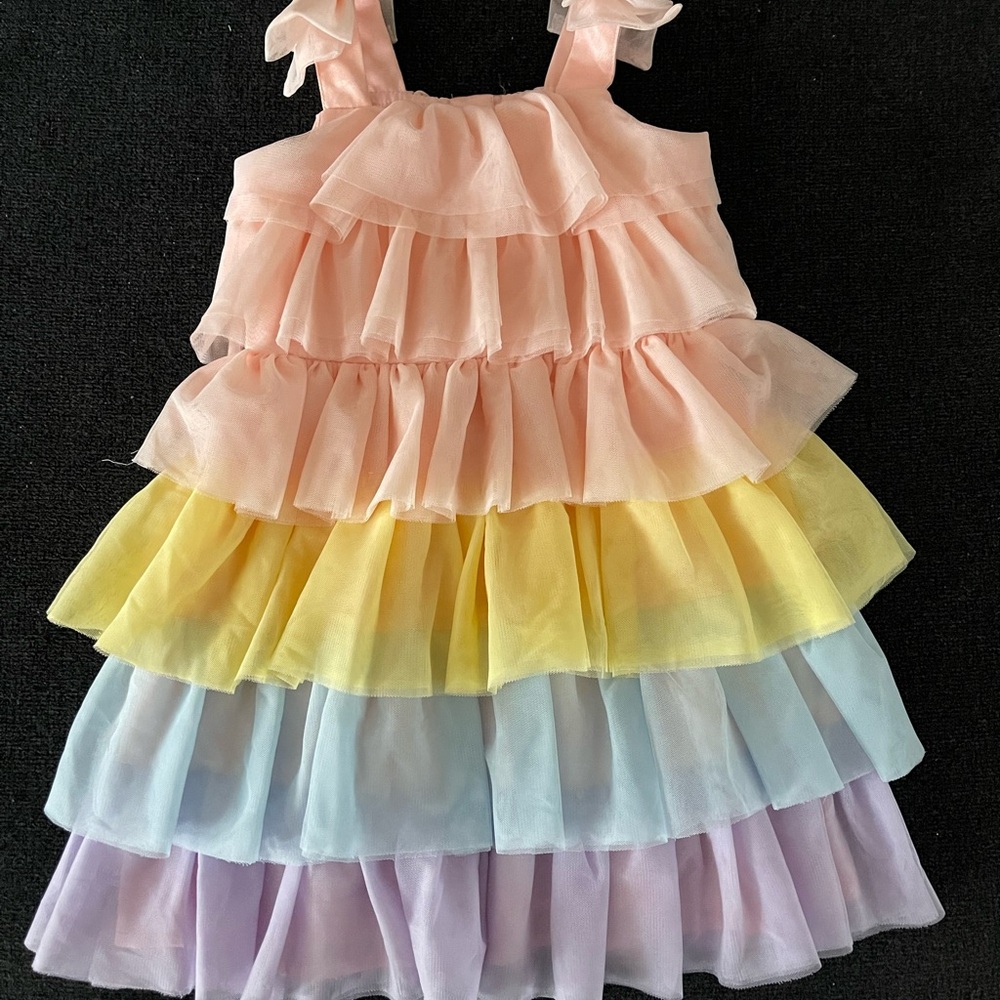 Janie and Jack Pastel Layered Dress